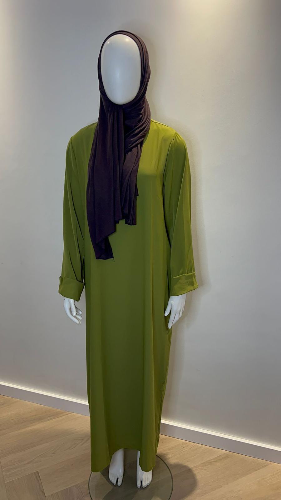 Abaya Yasmine Mustard Green